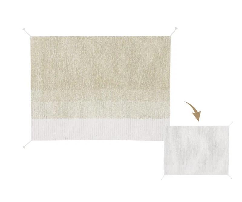 Gelato Green Handmade Wool Reversible Rectangular Rug 2'7" x 7'6"