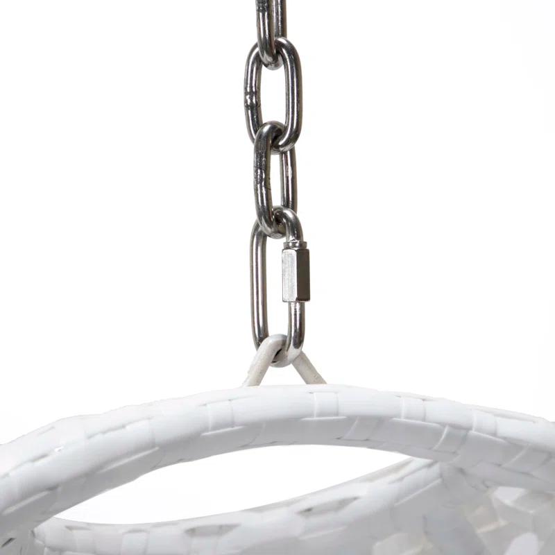 Dakota Fields Brookstonval 1 Person Hanging Egg Swing Chair with Stand