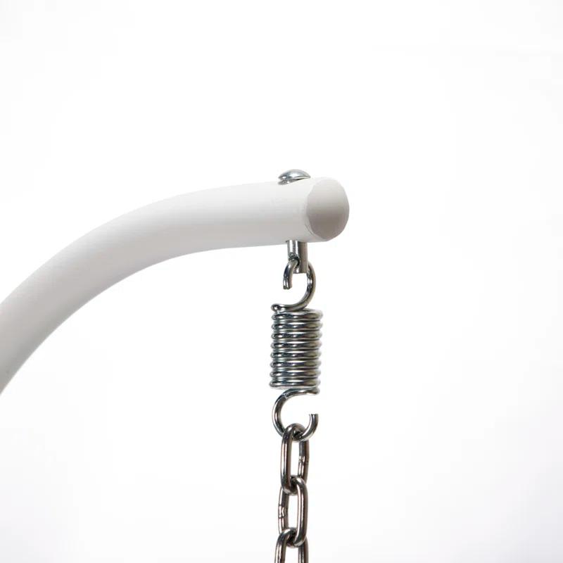 Dakota Fields Brookstonval 1 Person Hanging Egg Swing Chair with Stand