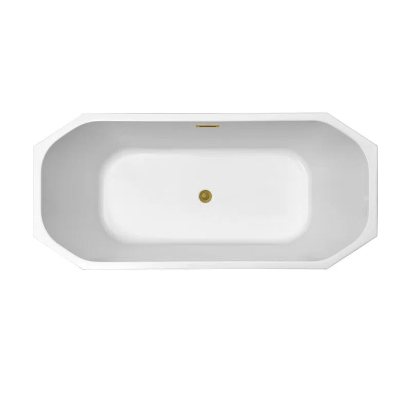1501 mm x 719 mm Freestanding Roll Top Bathtub