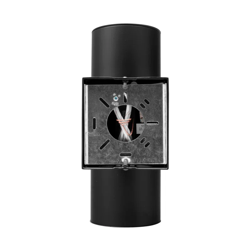 Matte Black 12" LED Cylinder Outdoor Wall Sconce with Clear Glass