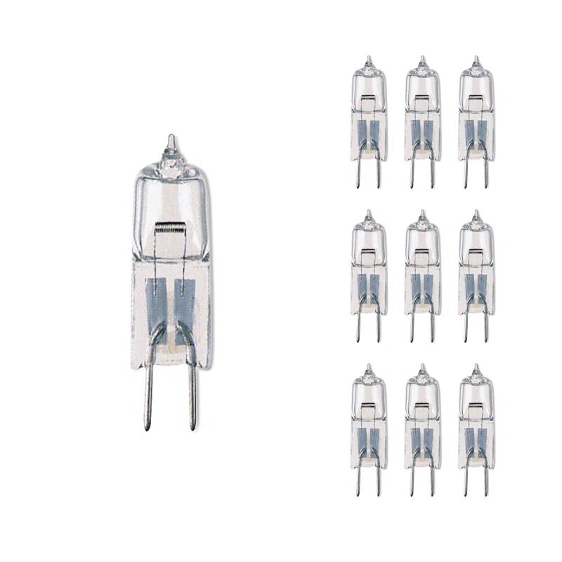 Clear Dimmable 10W Bi-Pin Halogen Bulb Pack