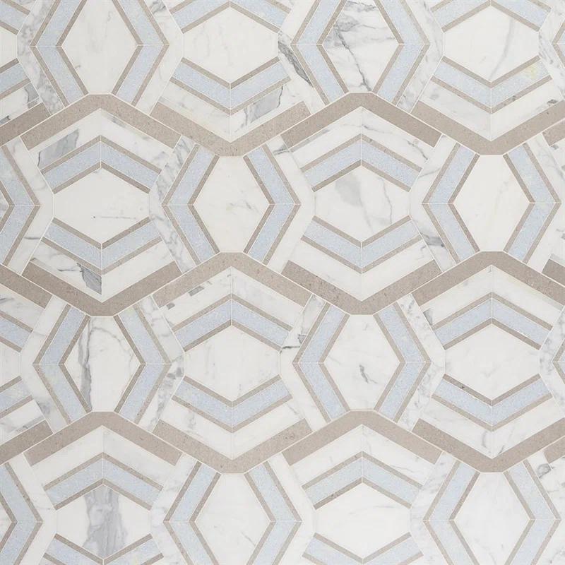 Bond Tile Tenor Marble Random Mosaic Wall & Floor Tile