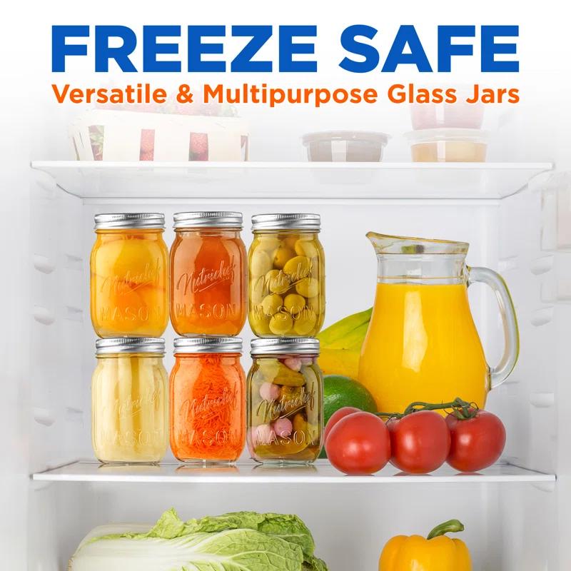 NutriChef Glass Jar - Set of 6 (Set of 6)