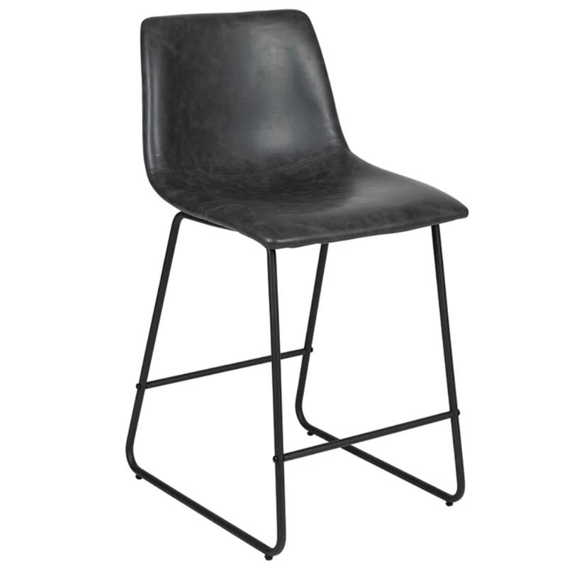 Flash Furniture Ringel Upholstered Counter Stool with Metal Frame
