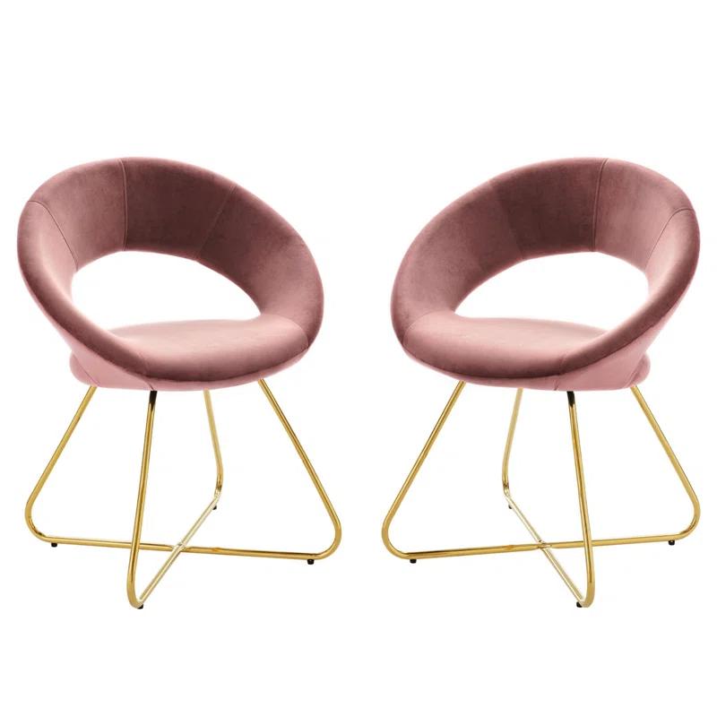 Modway Modway Nouvelle Upholstered Fabric Dining Chair Set of 2