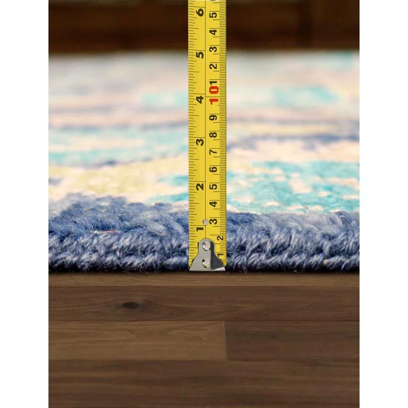 Oushak Hand Knotted Wool Floral Rug
