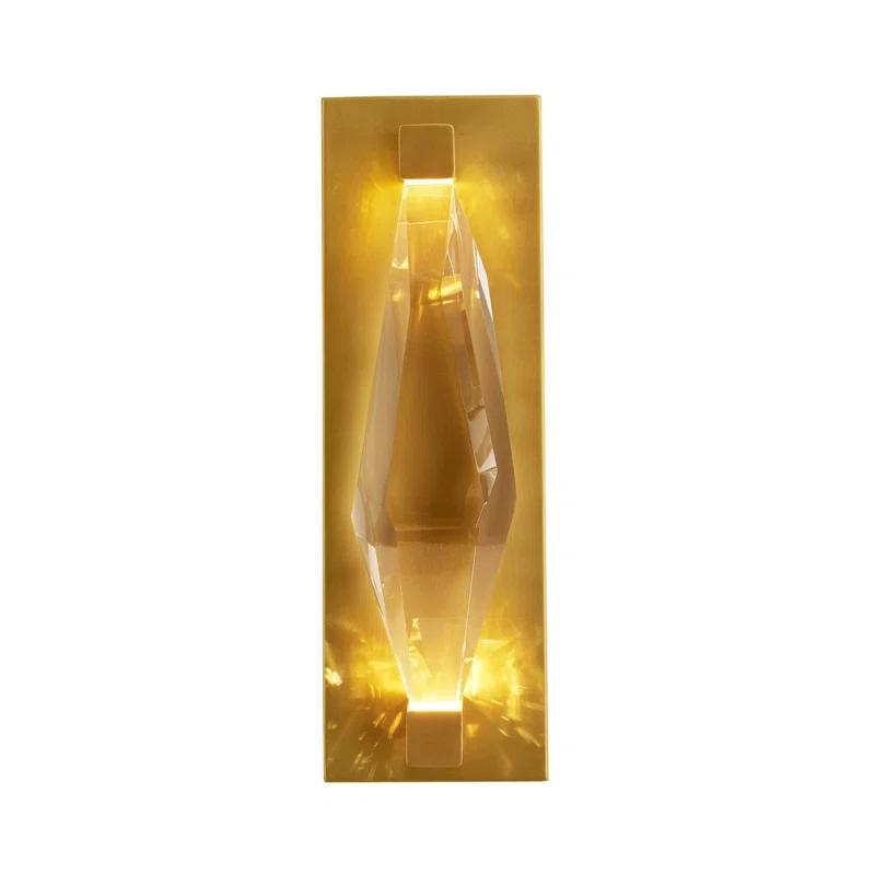Maisie 15" Antique Brass and Bronze Outdoor LED Sconce