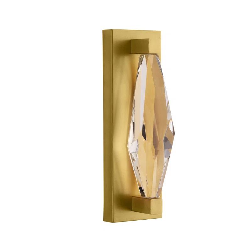 Maisie 15" Antique Brass and Bronze Outdoor LED Sconce
