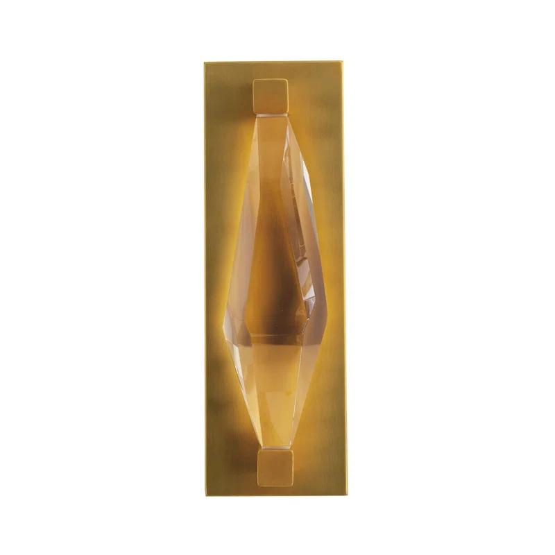 Maisie 15" Antique Brass and Bronze Outdoor LED Sconce