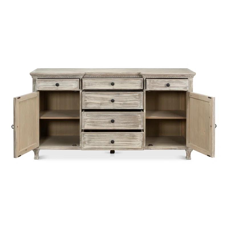 Sarreid Ltd Bungalow 68'' Solid Wood Sideboard