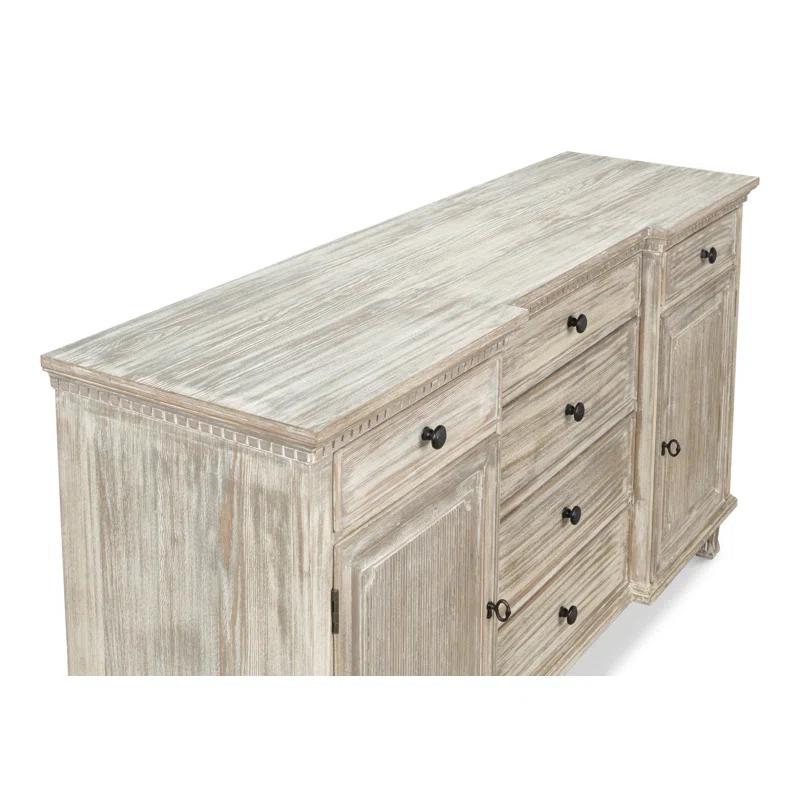 Sarreid Ltd Bungalow 68'' Solid Wood Sideboard