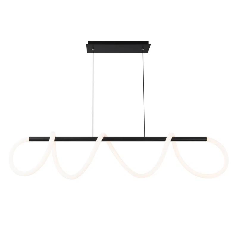 Black Silicone LED Kitchen Island Pendant Light