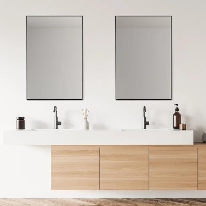 Altair Metal Flat Wall Mirror