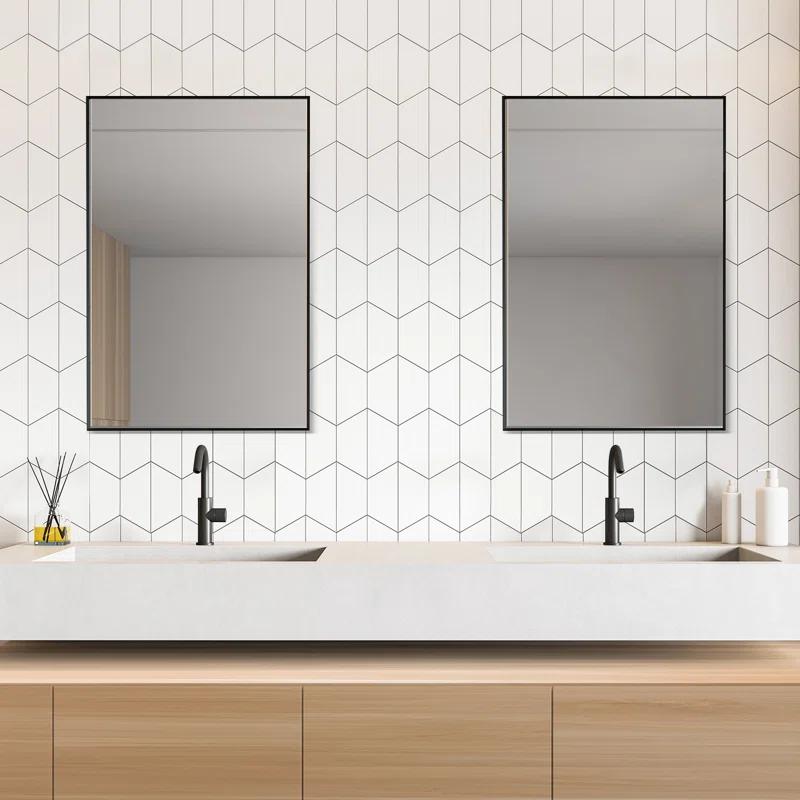 Altair Metal Flat Wall Mirror