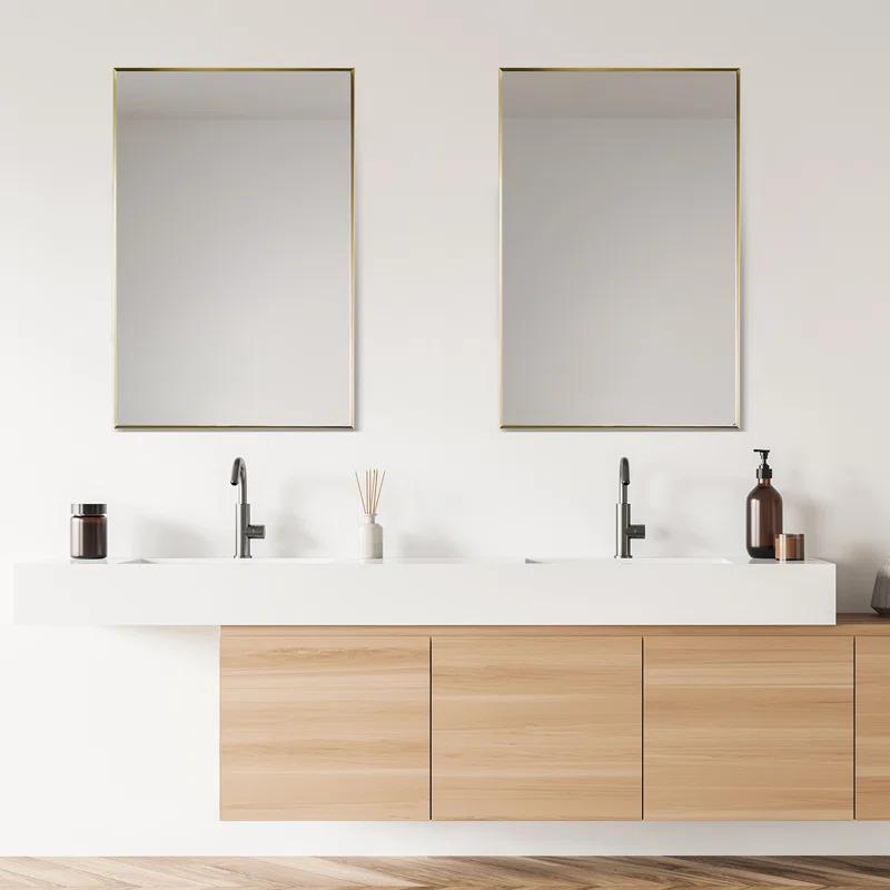 Altair Metal Flat Wall Mirror