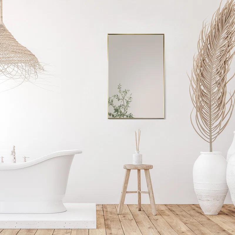 Altair Metal Flat Wall Mirror