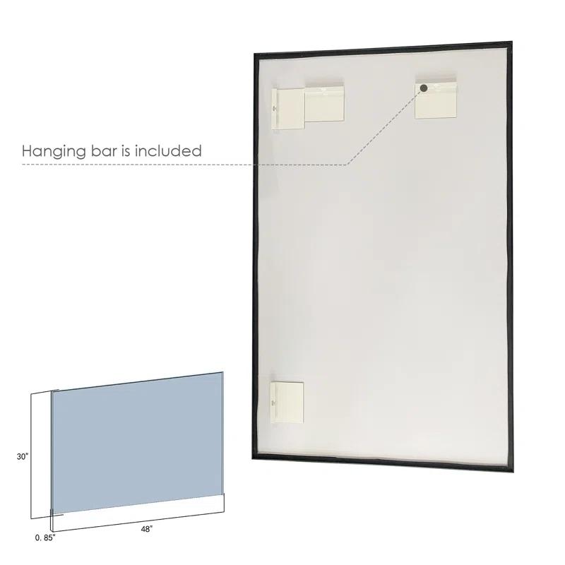 Altair Metal Flat Wall Mirror