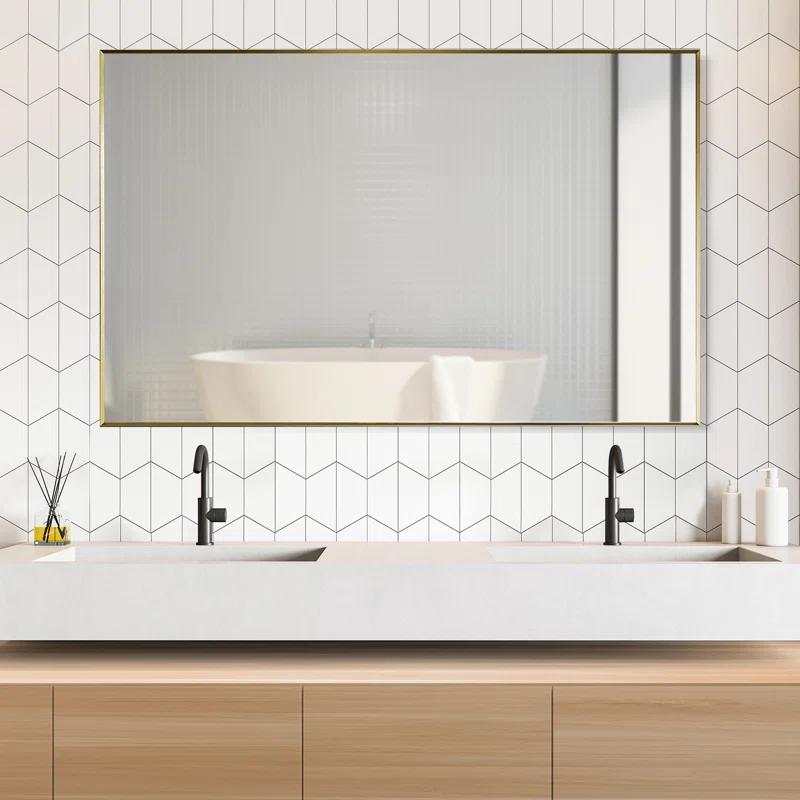 Altair Metal Flat Wall Mirror