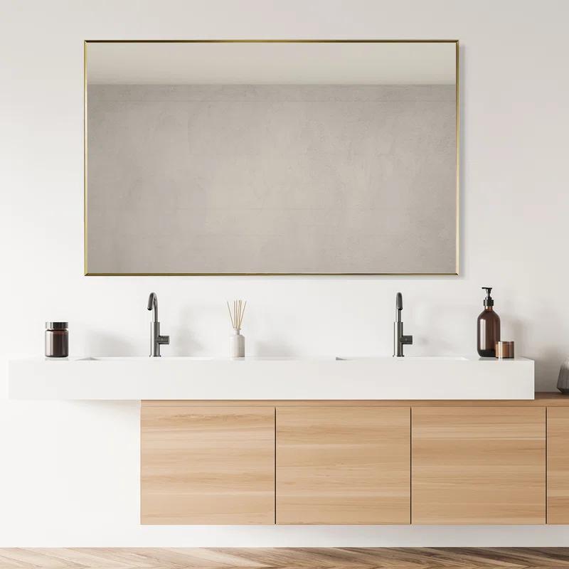 Altair Metal Flat Wall Mirror
