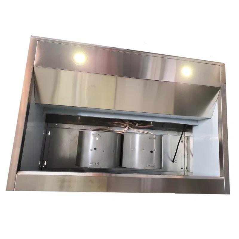 BRAVO KITCHEN 36" Steel 256 CFM Ducted (Vented) Under Cabinet Range Hood with Baffle Filter