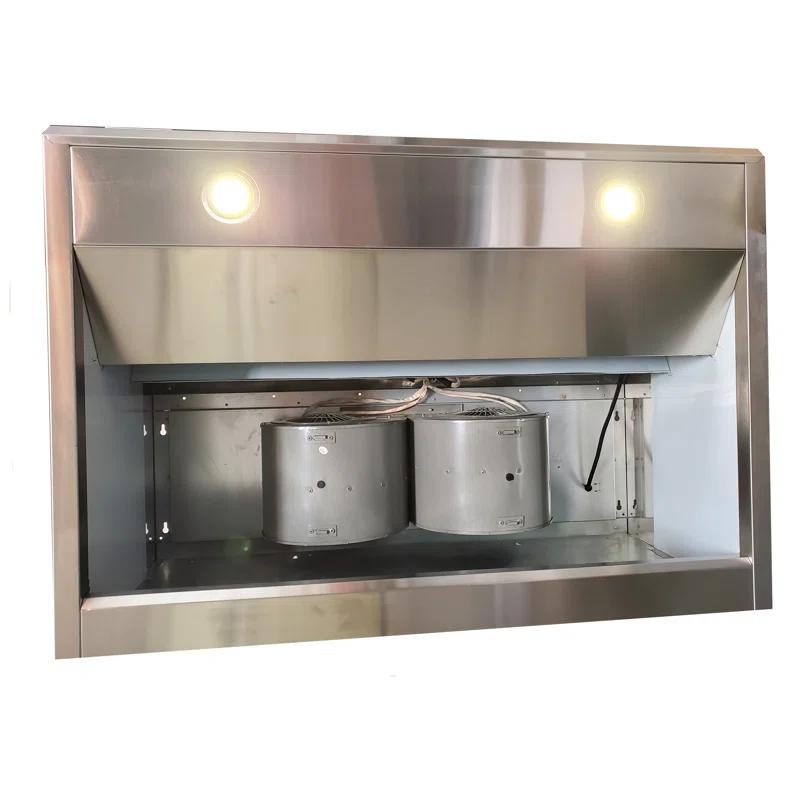 BRAVO KITCHEN 36" Steel 256 CFM Ducted (Vented) Under Cabinet Range Hood with Baffle Filter