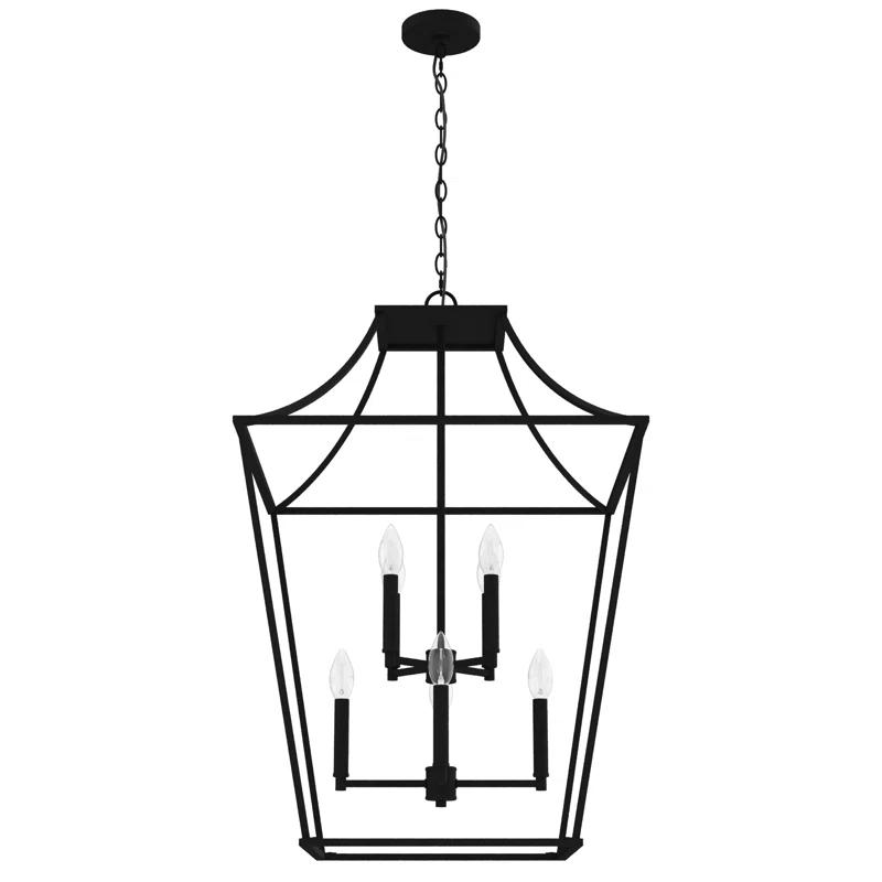 Laurel Ridge Natural Iron 8-Light LED Indoor/Outdoor Lantern Pendant