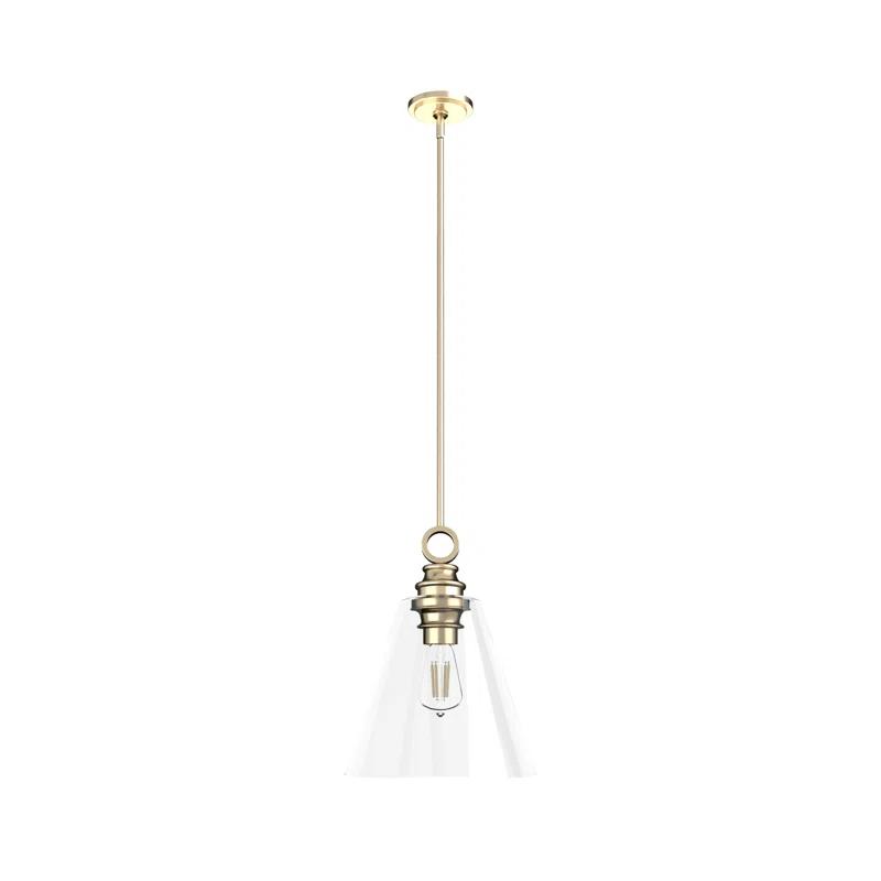 Hunter Fan Klein 1 Light Glass Cone Pendant