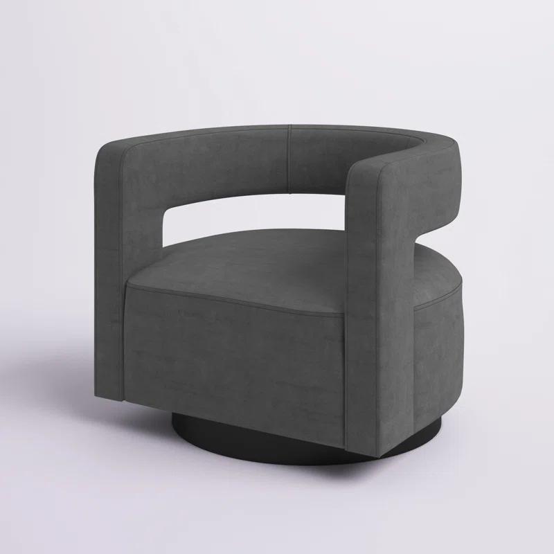 Modway Spin Cutaway Performance Velvet Swivel Armchair