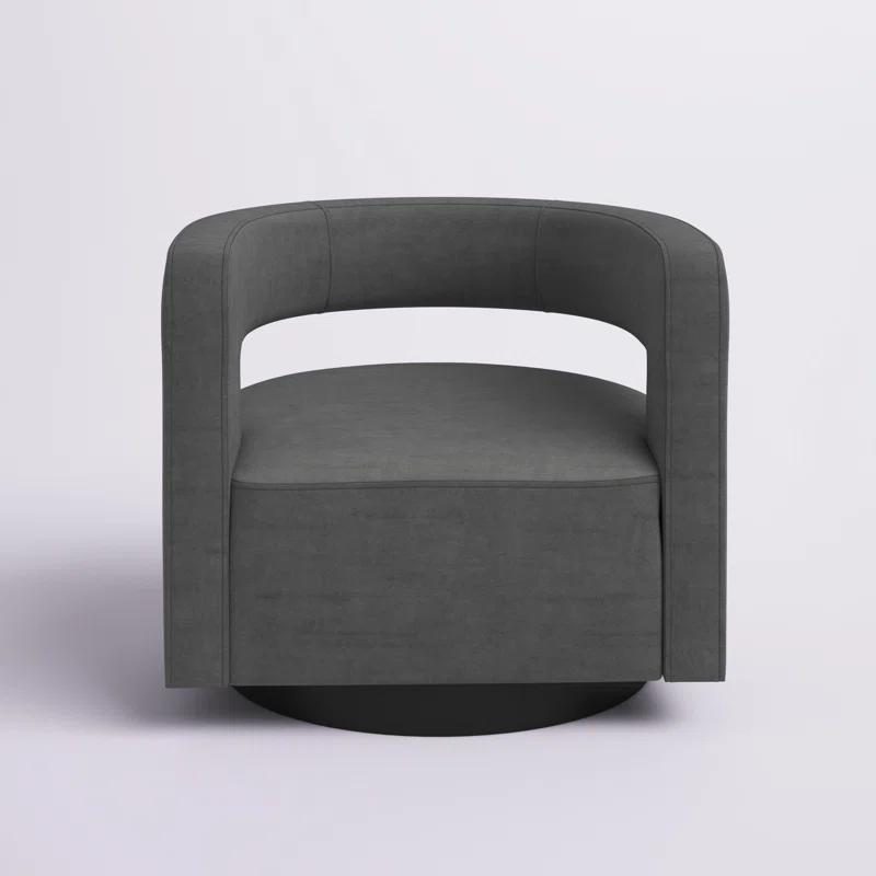 Modway Spin Cutaway Performance Velvet Swivel Armchair