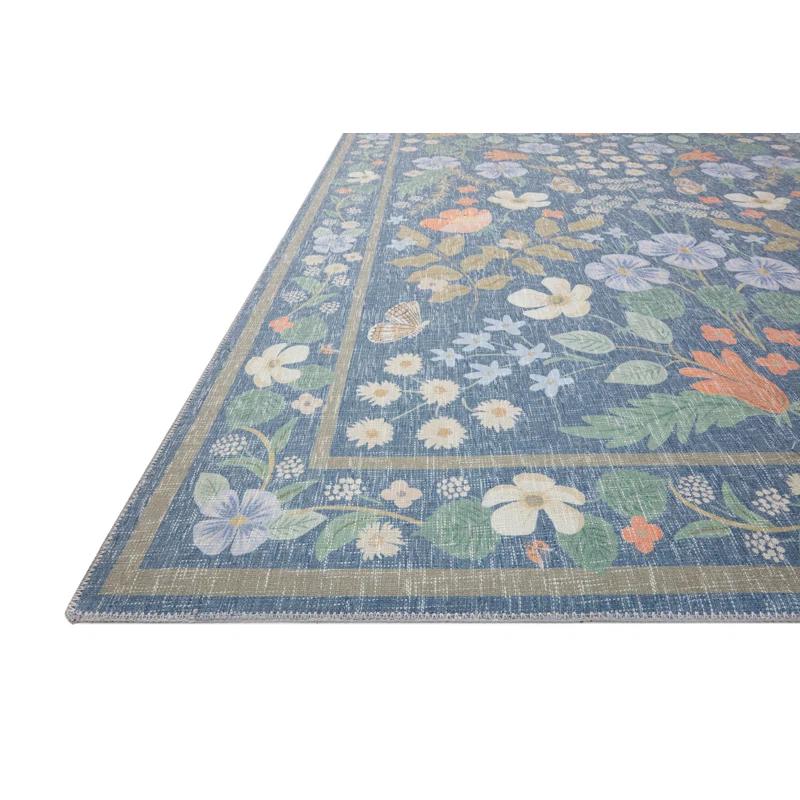 Rifle Paper Co. x Loloi Cotswolds COT-03 Willow Indigo Rug