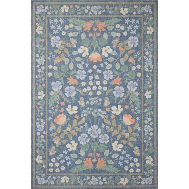 Rifle Paper Co. x Loloi Cotswolds COT-03 Willow Indigo Rug