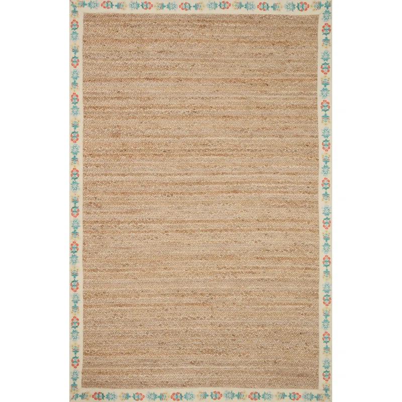 Rifle Paper Co. x Loloi Costa COS-02 Mughal Rose Natural Cream Rug