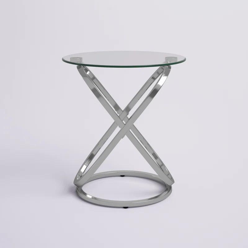 Etta Avenue™ Dimitri Glass Top End Table