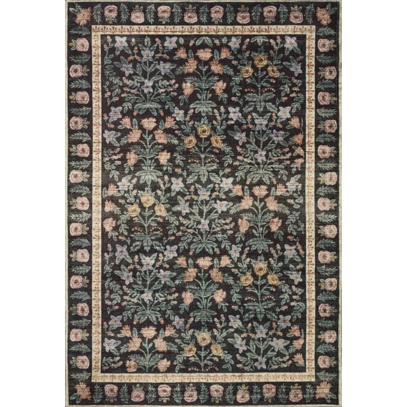 Rifle Paper Co. x Loloi Eden Mughal Garden Black Rug feat. CloudPile