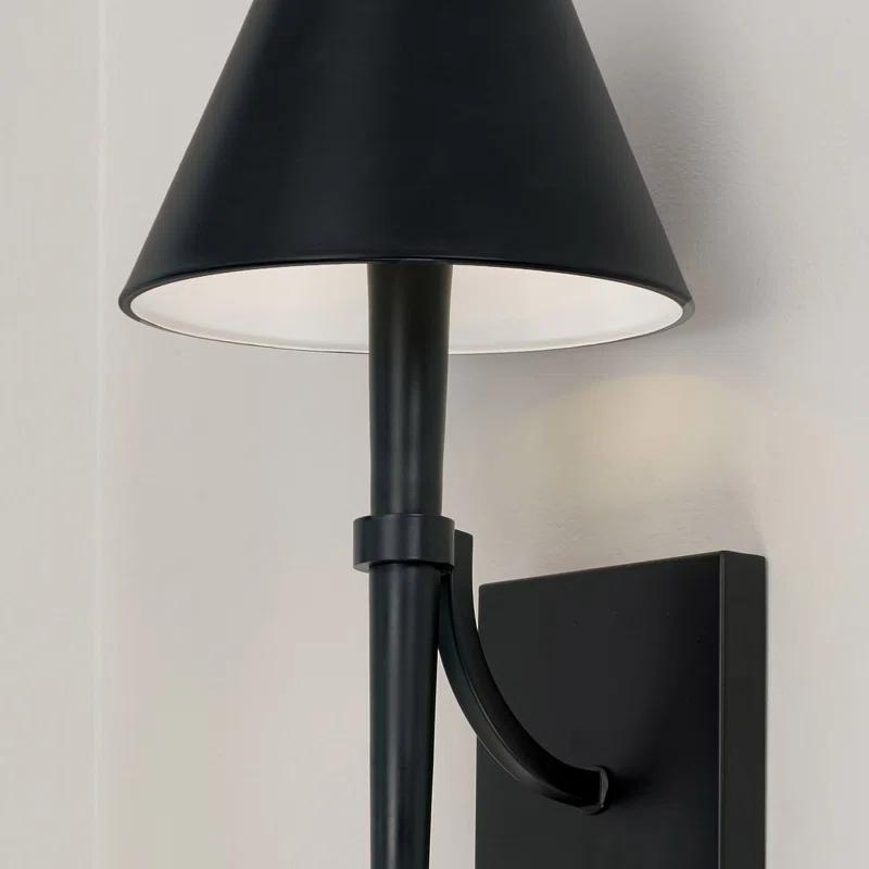 Edmont Single Light Steel Dimmable Candle Wall Light