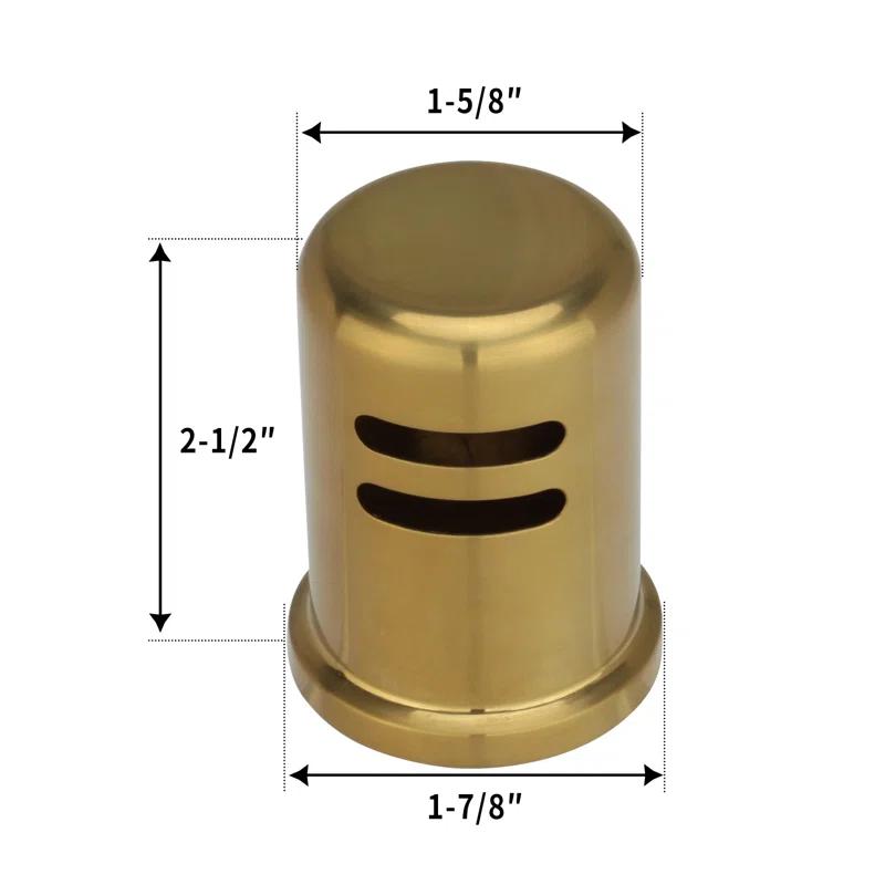 Kitchen dishwasher air gap cap, copper air gap cover for replacement