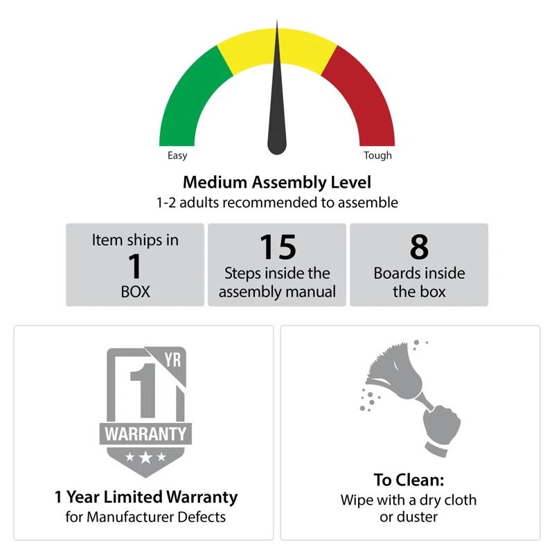Shelby Garage Storage Base Cabinet 2 Door, Graphite