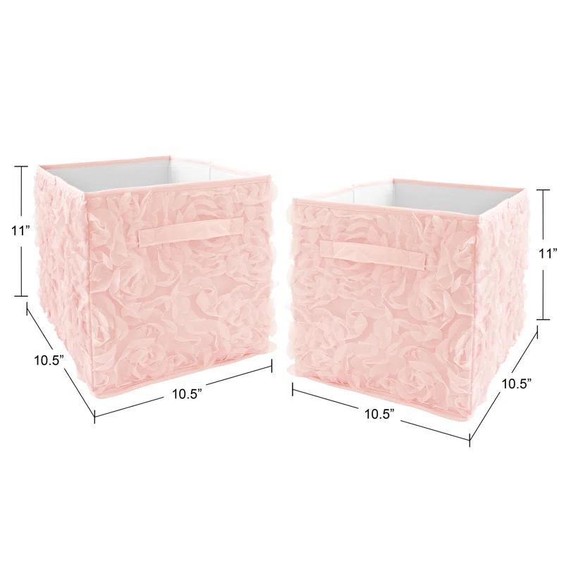 Sweet Jojo Designs Rose Lace Fabric Storage Bin & Reviews | Wayfair