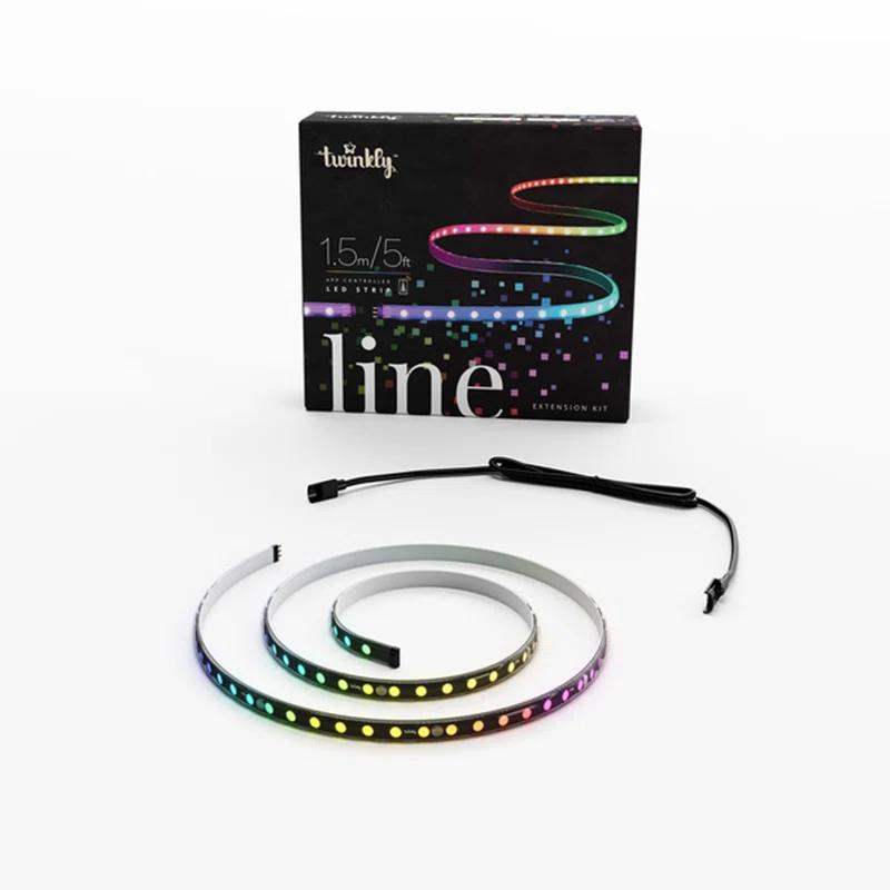 Twinkly Twinkly 5 Ft Adhesive Magnetic Multicolor Indoor Line Light Strip Extension Kit