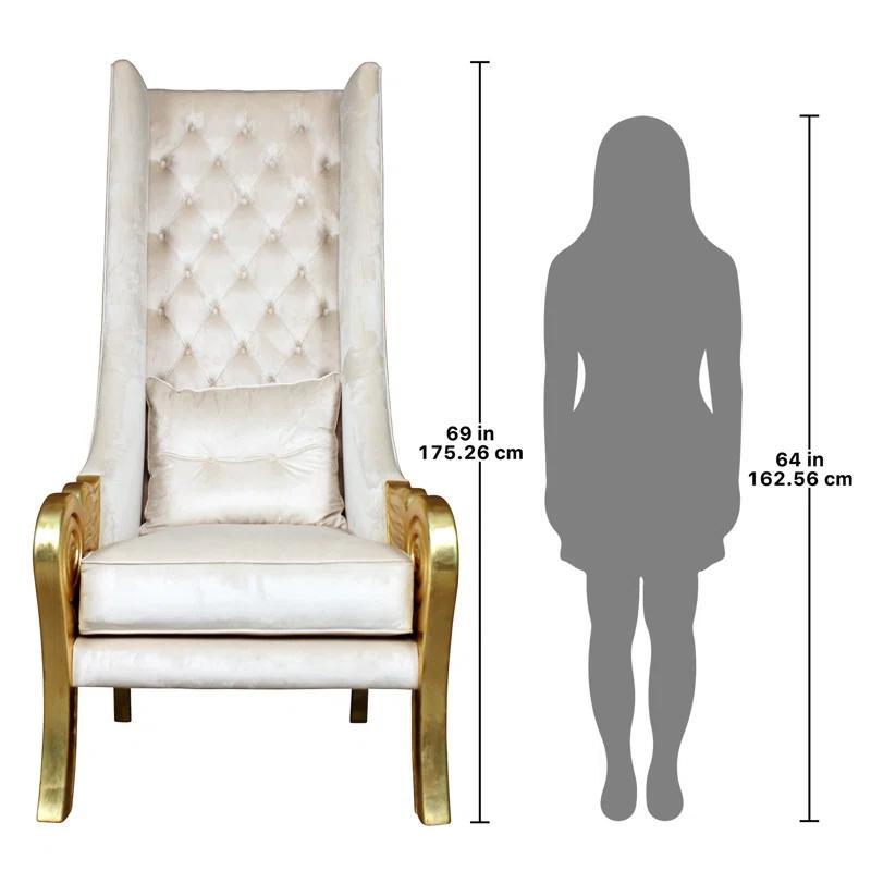 Design Toscano Eros Tufted Wingback Chair