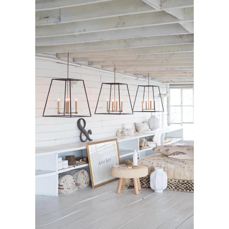 3336BZ-Hinkley Lighting-Fulton - 4 Light Large Open Frame Foyer in Transitional-Industrial Style - 22 Inches Wide by 24.5 Inches High-Bronze Finish