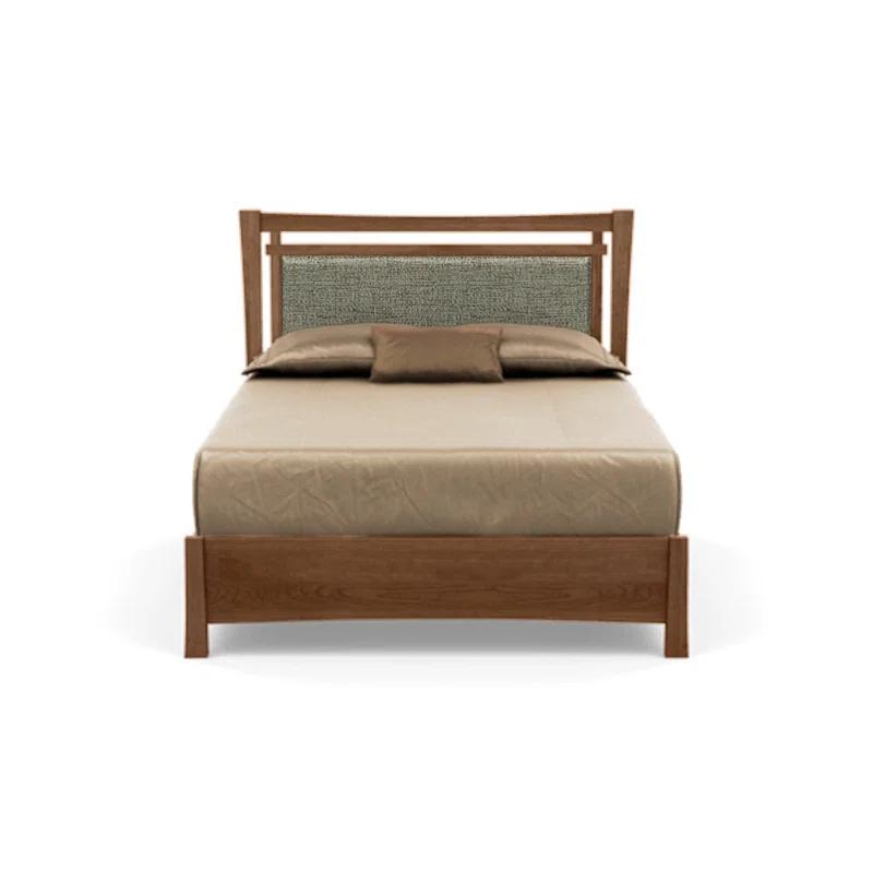 Sand Microfiber Upholstered Full Bed with Storage Drawers