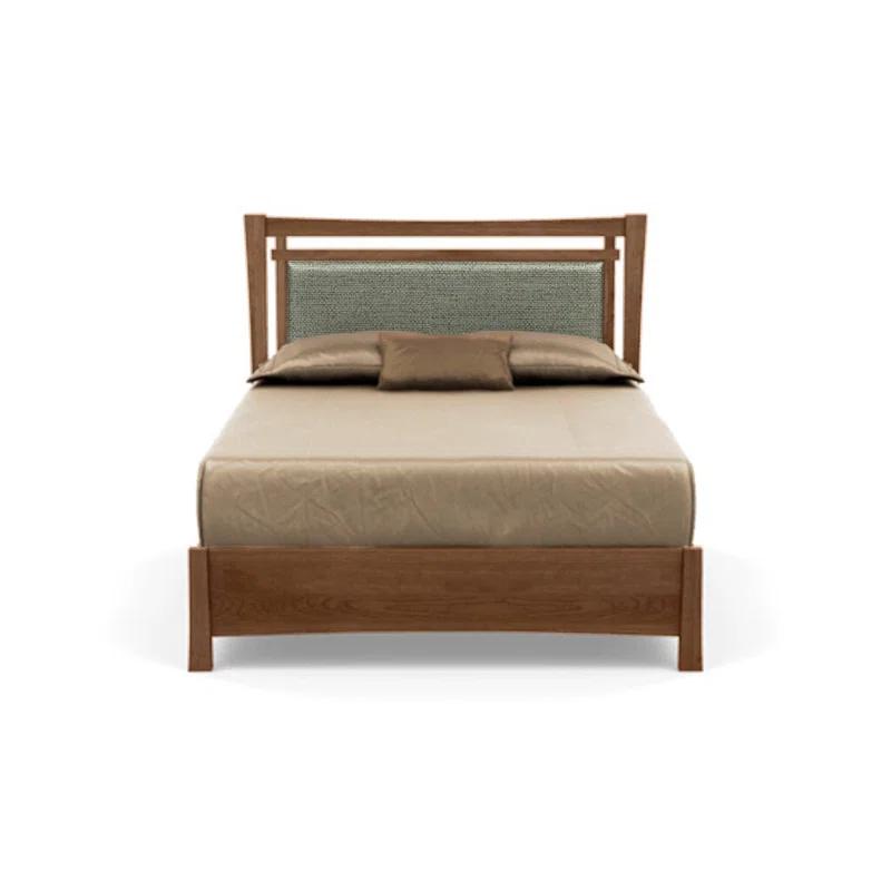 Sand Microfiber Upholstered Full Bed with Storage Drawers