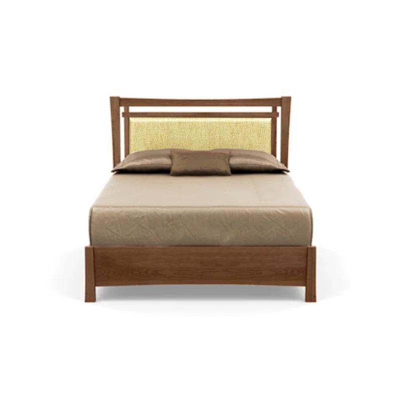Sand Microfiber Upholstered Full Bed with Storage Drawers