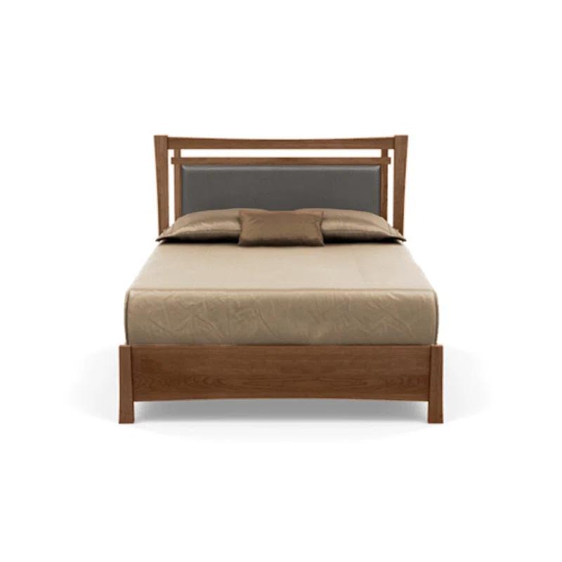 Sand Microfiber Upholstered Full Bed with Storage Drawers
