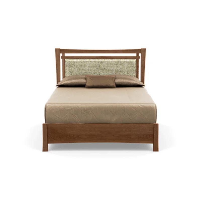 Sand Microfiber Upholstered Full Bed with Storage Drawers