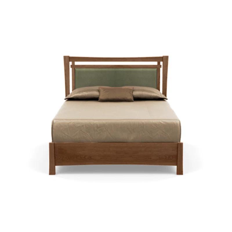 Sand Microfiber Upholstered Full Bed with Storage Drawers