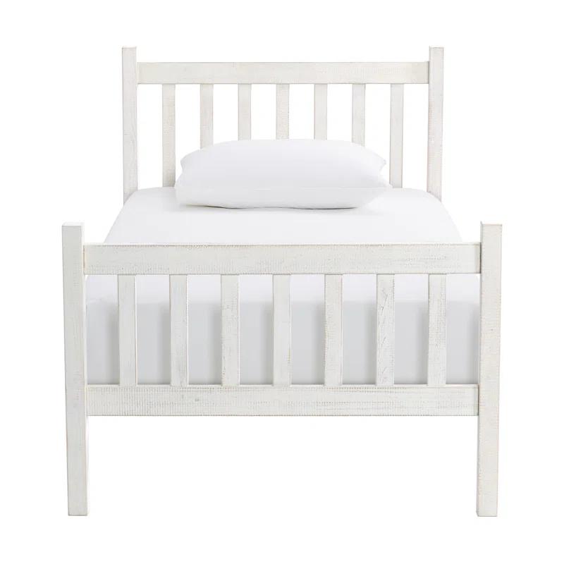 Alaterre Windsor Twin Wooden Weathered Beachhouse Farmhouse Industrial Bohemian Style Bed
