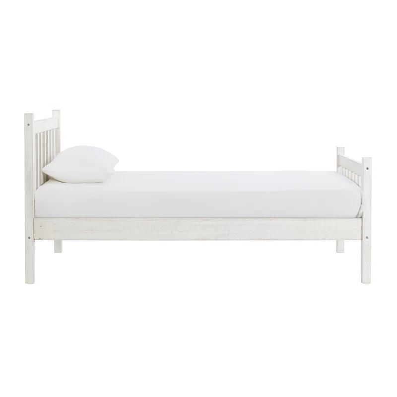 Alaterre Windsor Twin Wooden Weathered Beachhouse Farmhouse Industrial Bohemian Style Bed